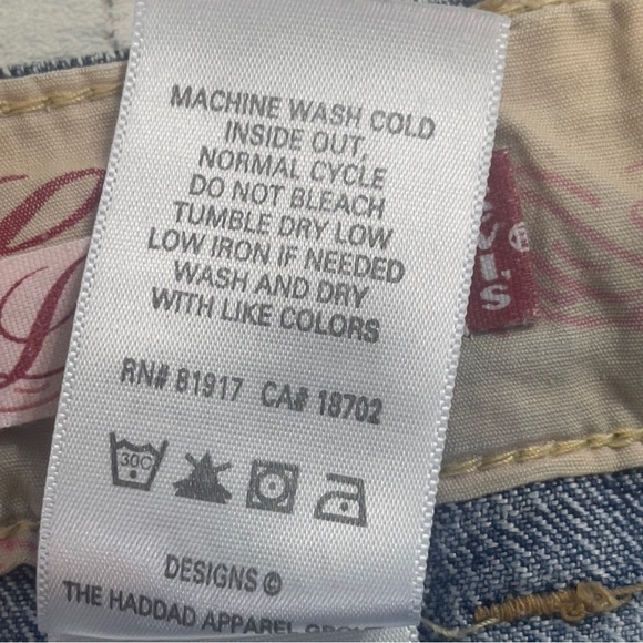 Levi’s Pink Label Wide Leg Adjustable Waist Jeans 12 - Picture 6 of 9